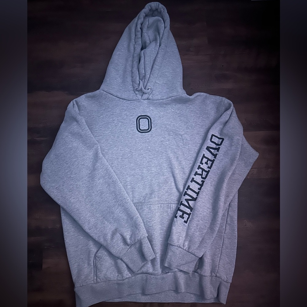 Gray overtime hoodie